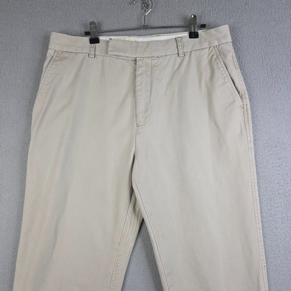 Boden Pants Mens Size 34x28 Beige Khaki Chino Preppy Straight Fit 100% Cotton